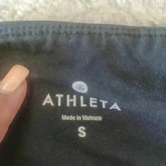 Athleta Womens Black Mid-rise Ruched Cropped Leggings S - Picture 7 of 11